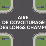 aire de covoiturage des longs champs vue aérienne