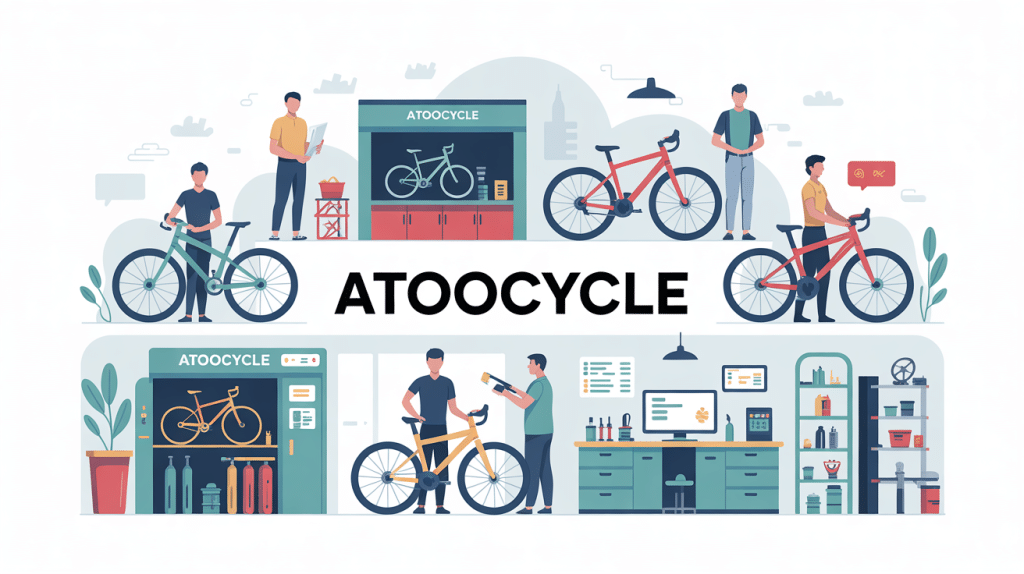 Illustration secteur vélo professionnel atoocycle