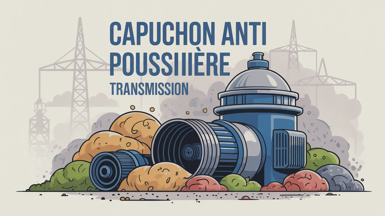 capuchon anti poussière transmission protégeant arbres et roulements