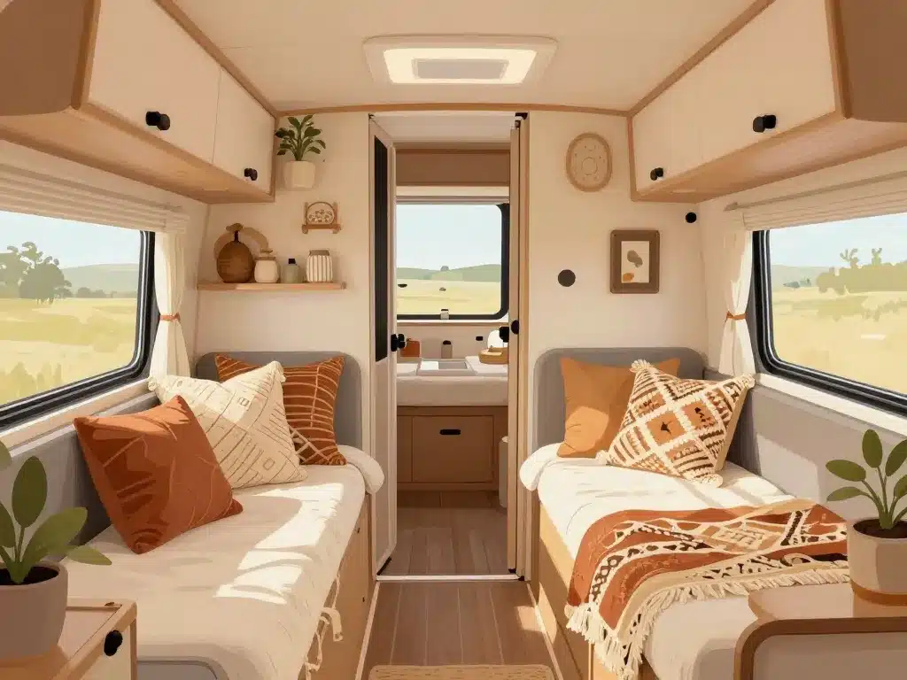 caravane boheme organisation cosy textile