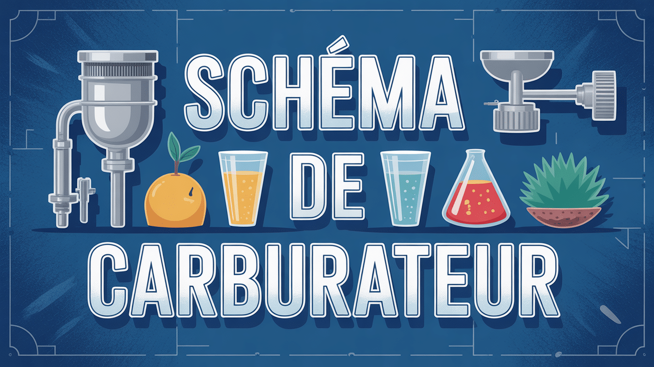 schéma de carburateur stylisé en coupe