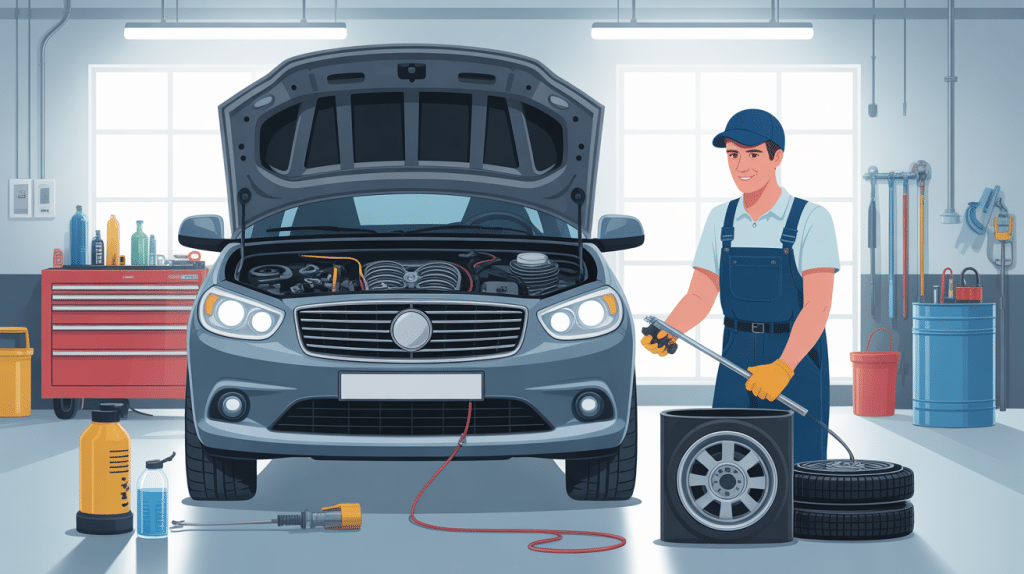 combien de temps pour changer une durite de refroidissement vue atelier mécanique