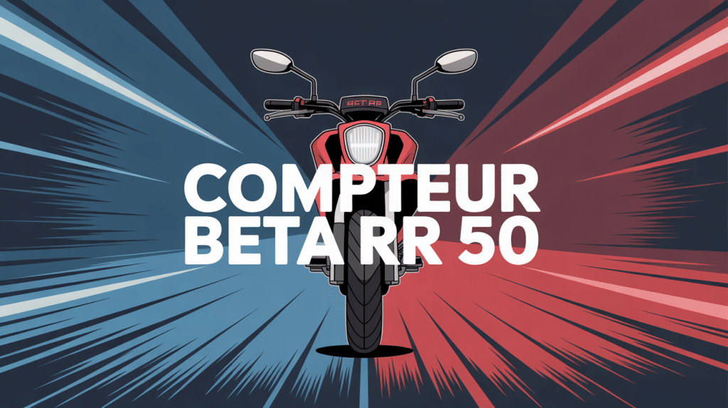 Illustration compteur beta rr 50 tableau de bord faisceau et capteur