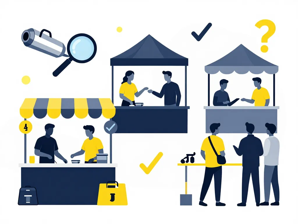 devil echappement liquidation illustration marketplace acheteurs vigilants