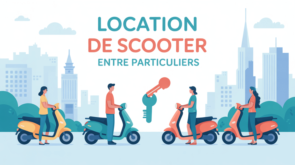 location scooter particulier échange de clés urbain