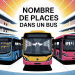 illustration informative nombre de place dans un bus avec différents modèles