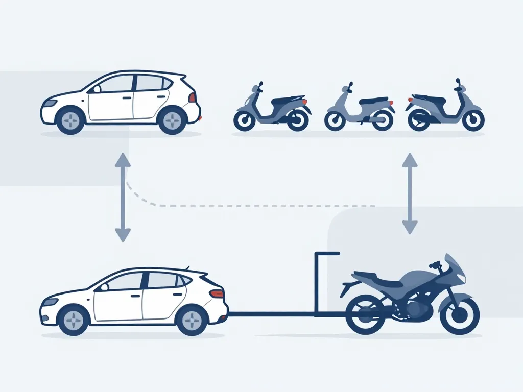 schéma compatibilité porte moto attelage véhicule deux-roues