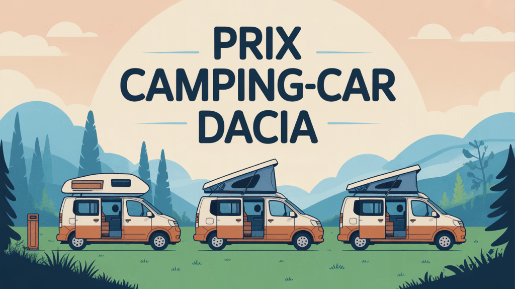 prix camping-car Dacia diverses configurations illustration