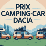 prix camping-car Dacia diverses configurations illustration