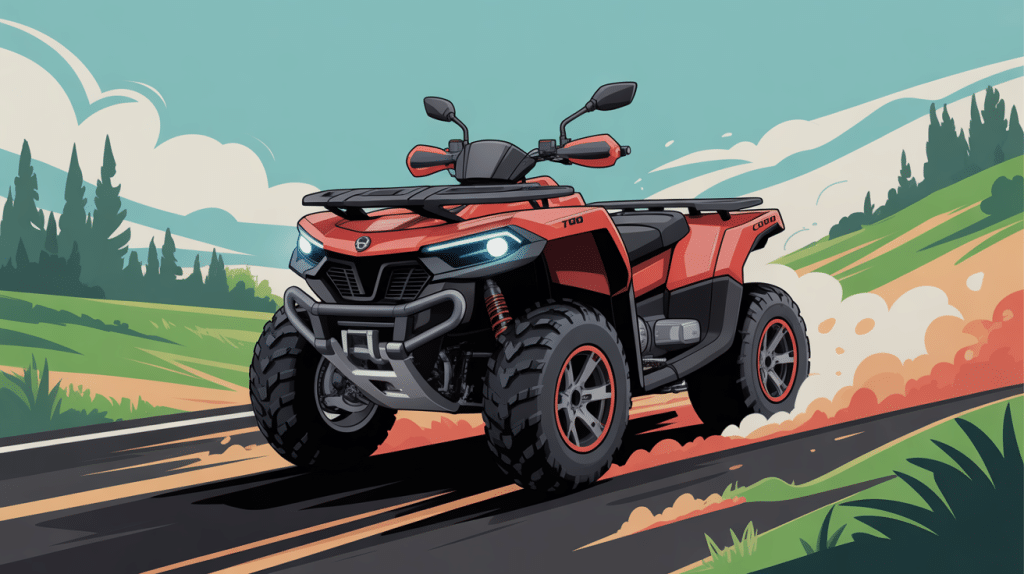 Quad tgb 1000 vitesse max illustration polyvalence