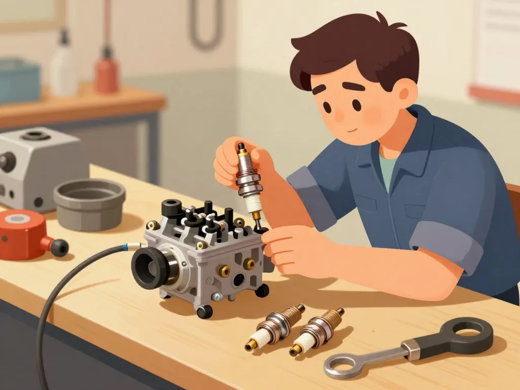 mécanicien réglage carbu couleur idéale bougie