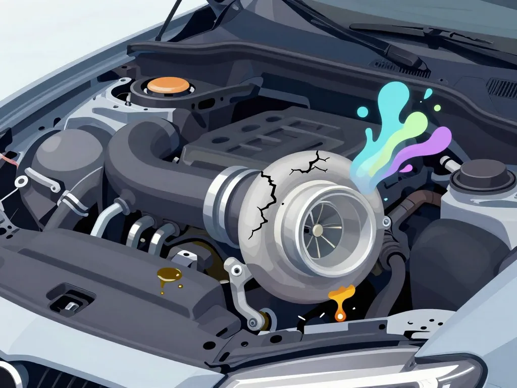 Symptômes visuels durite turbo percée