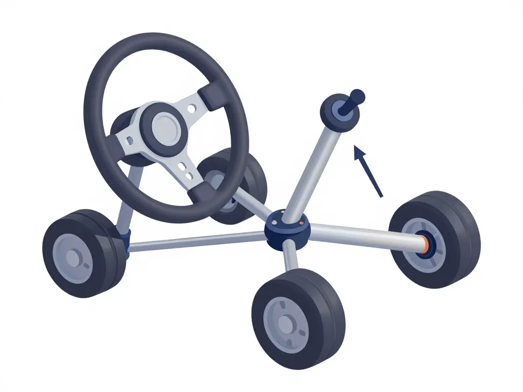 schéma timonerie de direction transformation mouvement