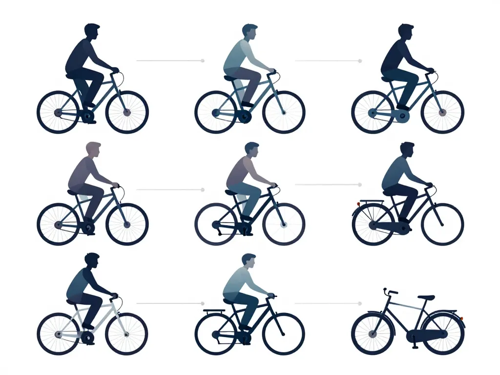 type de vélo et taille le biciclette eu choix adapté