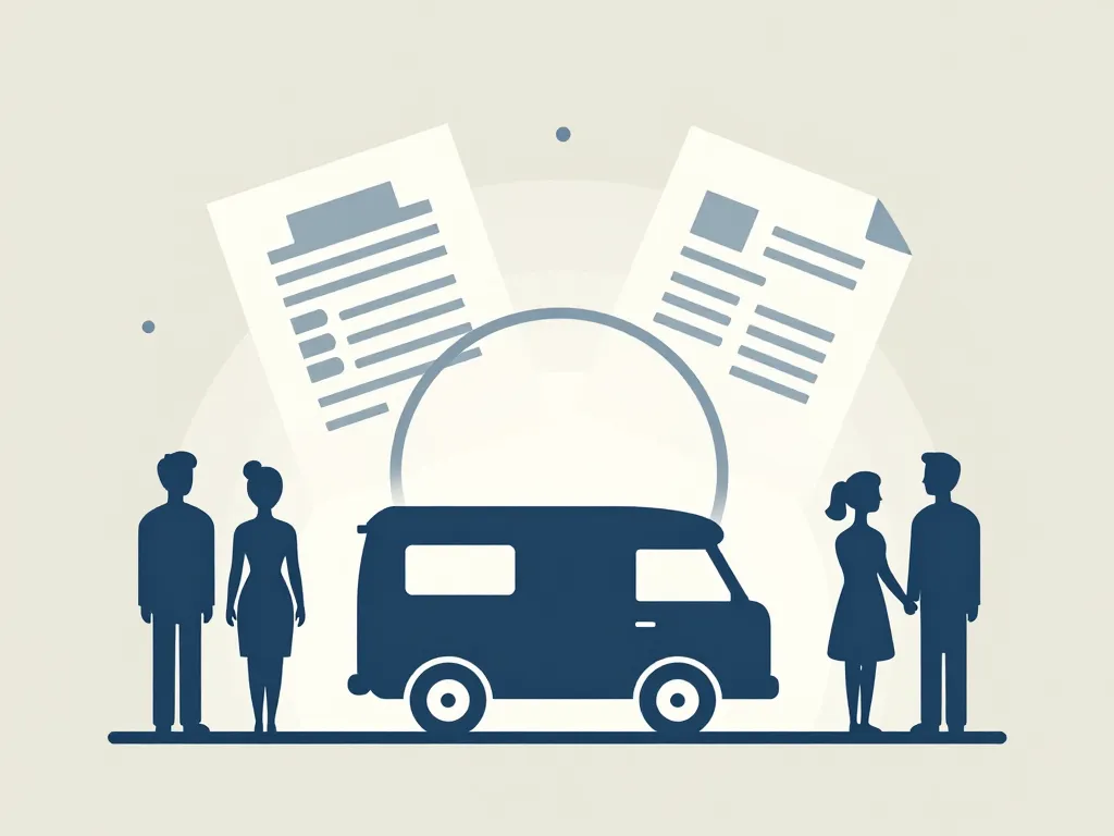 vente camping-car cause décès divorce illustration cadre légal