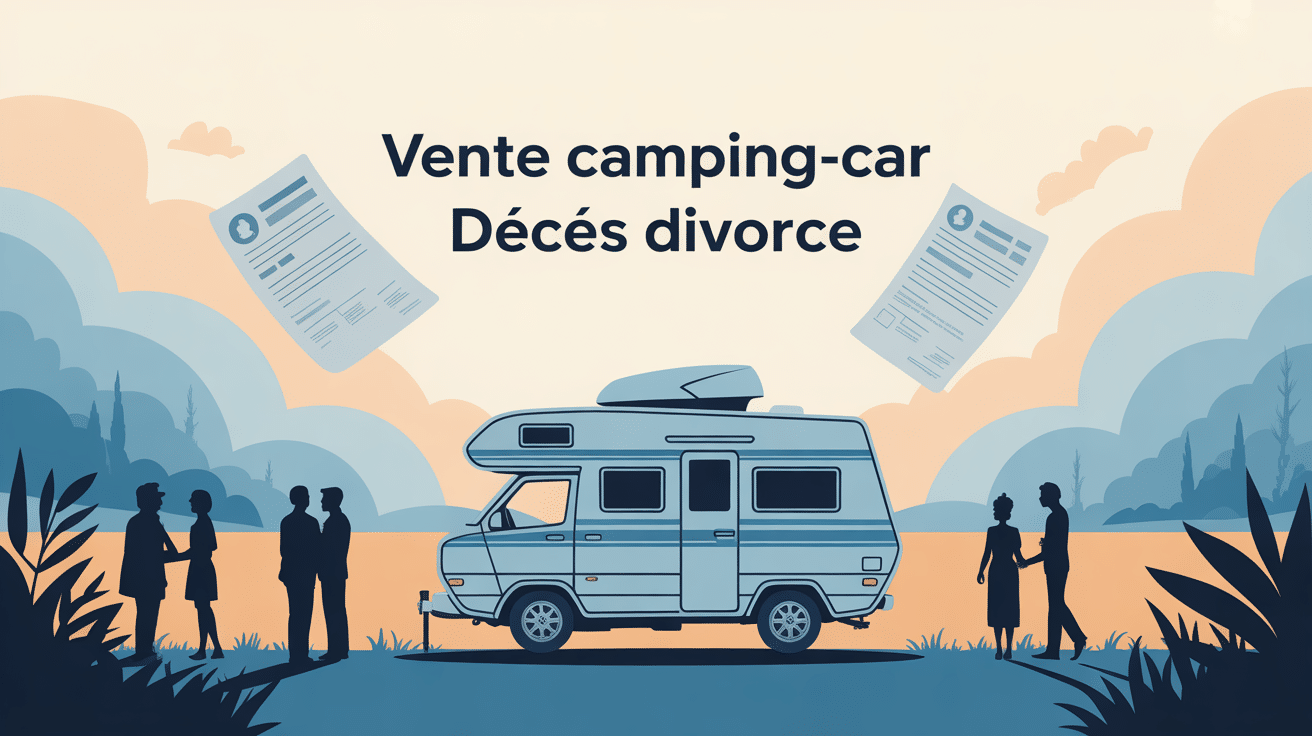vente camping-car cause décès divorce illustration émotionnelle