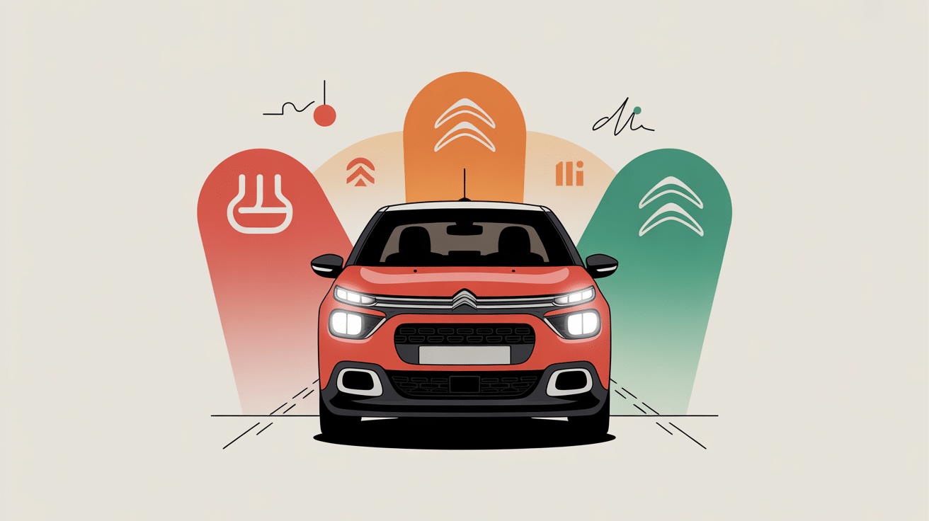 illustration voyant citroën c3 signification symboles tableau bord