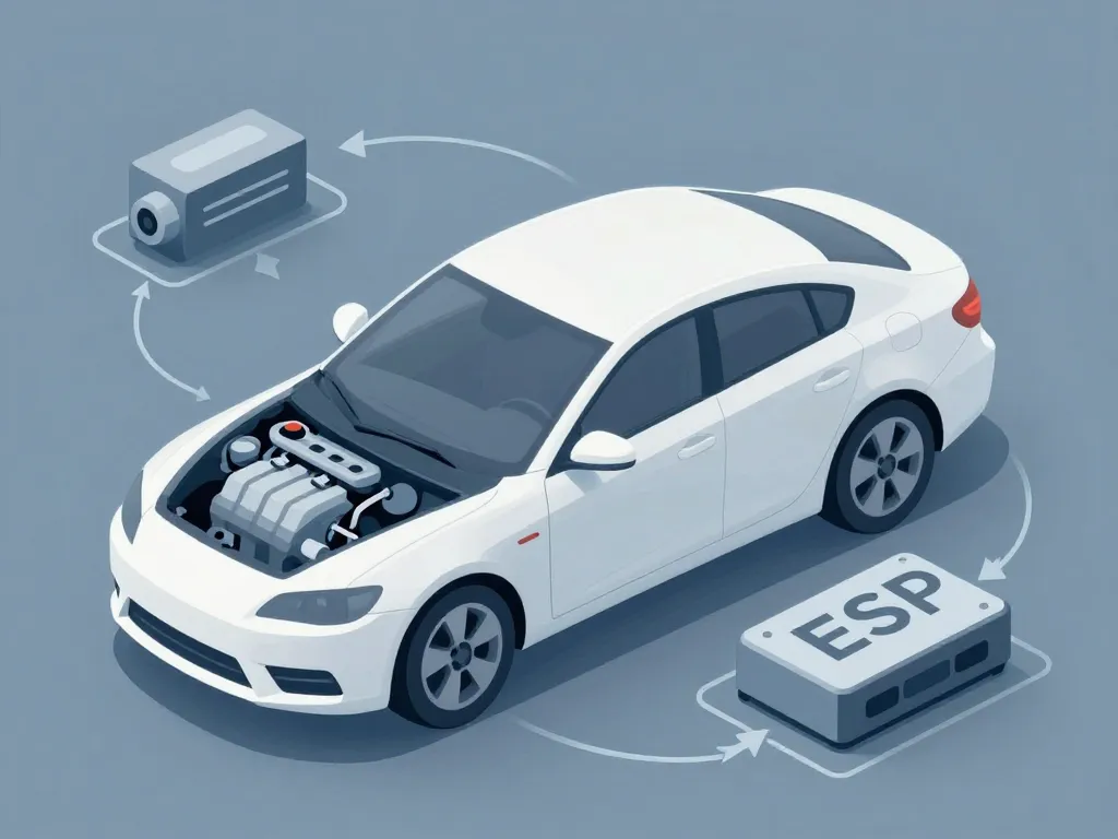voyant esp allumé et voiture qui broute schéma causes mécaniques
