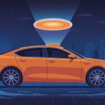 voyant esp allumé et voiture qui broute illustration tableau de bord