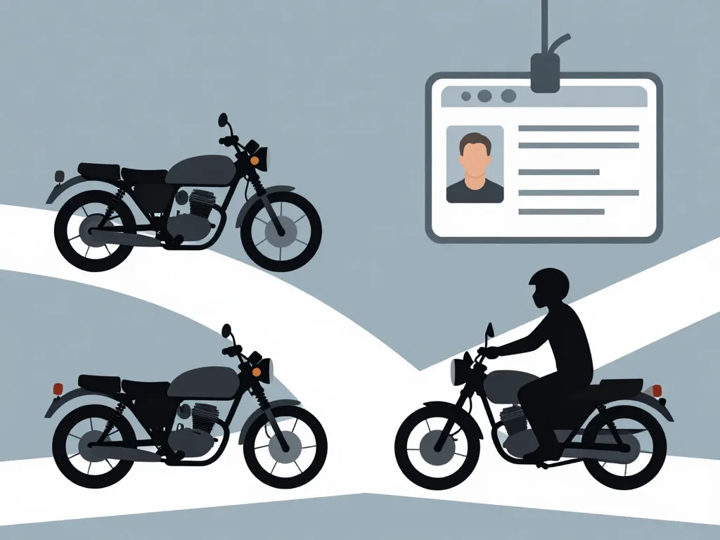 choix légal et permis pour 125 harley davidson