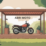 abris moto moderne protégé intempéries dans jardin