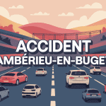accident ambérieu en bugey image vectorielle routes et gares