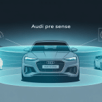 Illustration système audi pre sense sécurité voiture