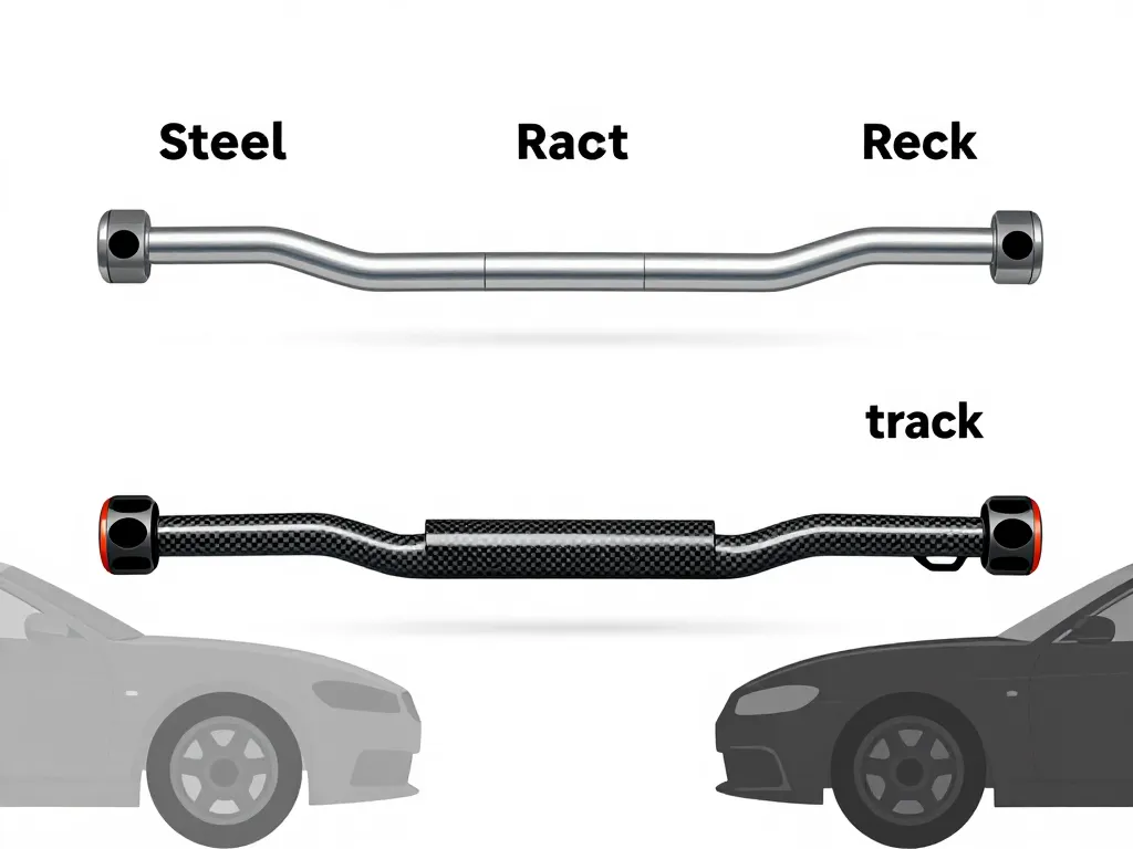 Comparatif barre anti rapprochement acier aluminium carbone