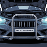 Illustration barre anti rapprochement voiture moderne