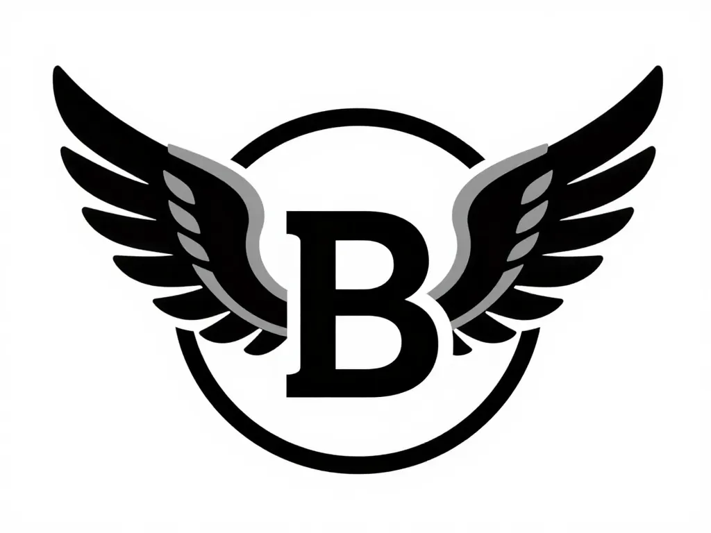 bentley logotipo symbolique ailes B vintage
