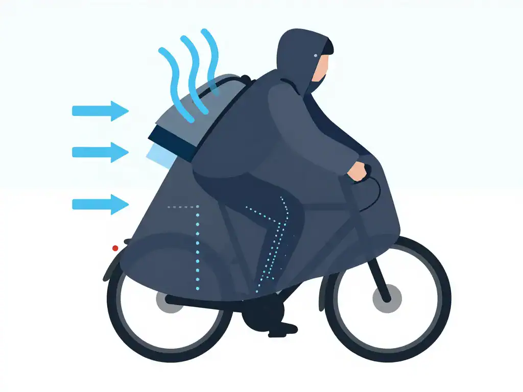 diagramme des fonctions techniques cape de pluie vélo