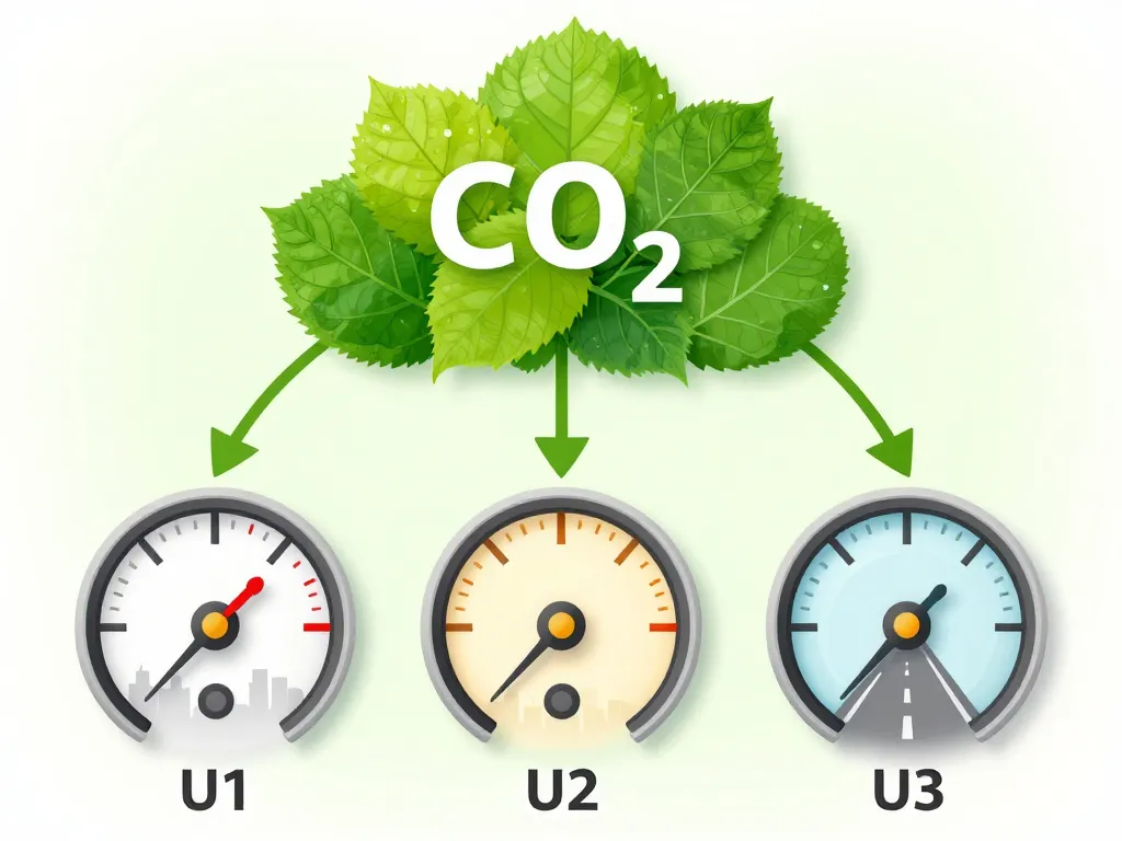 Illustration lien U1 U2 U3 CO2 carte grise u1