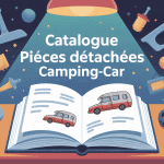 catalogue pièces détachées camping-car illustration table et pièces