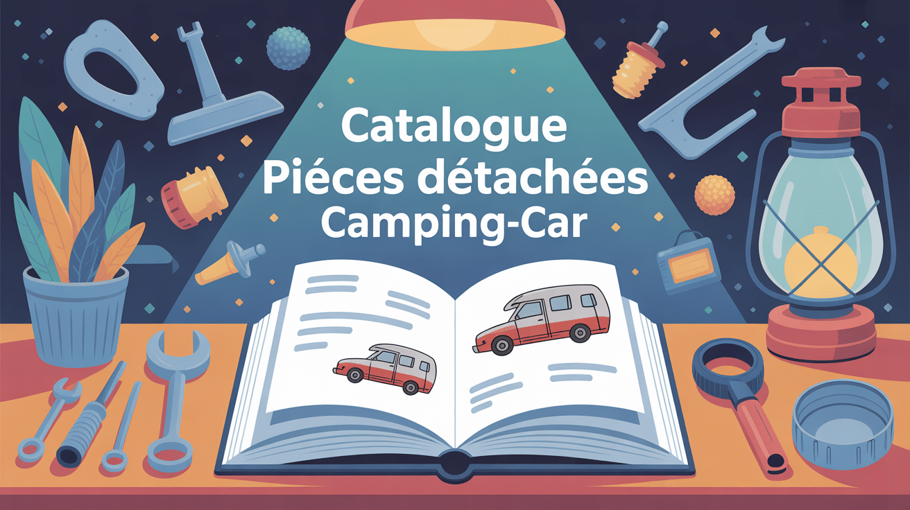 catalogue pièces détachées camping-car illustration table et pièces