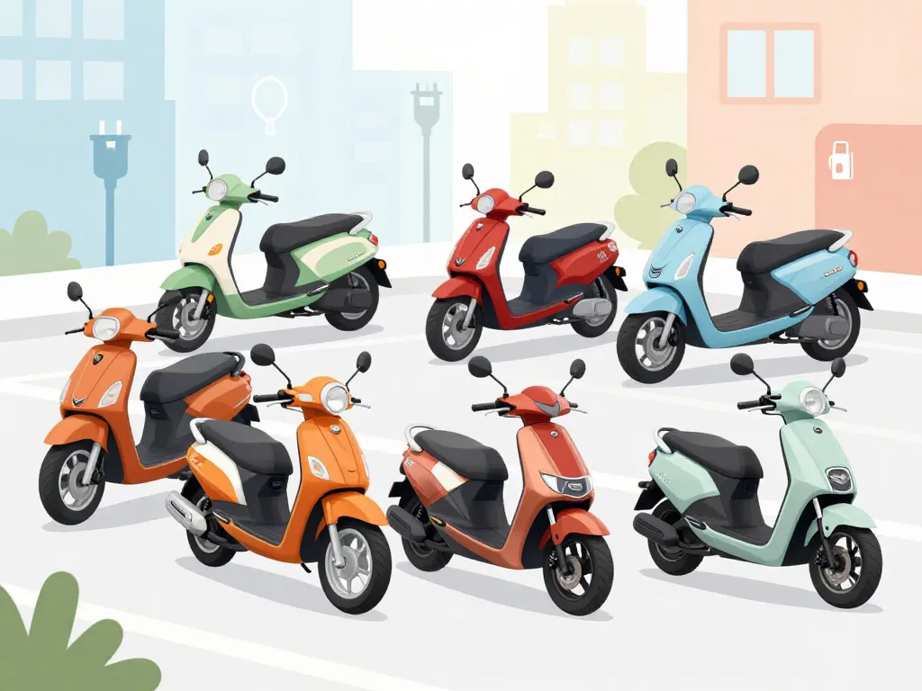 Différents 50 scooter Yamaha thermique et électrique urbain