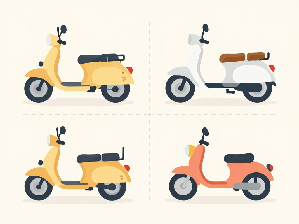 diagramme comparatif moto sans permis scooter moped mini-moto