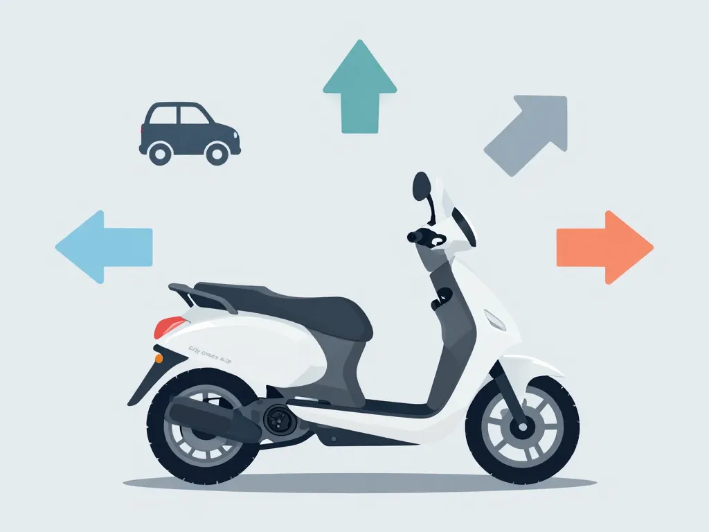 ducati city cross-e up safety vue diagramme des facteurs urbains