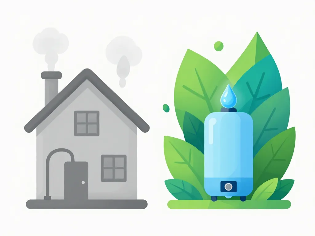 Image ecofuel maison chaudière verte