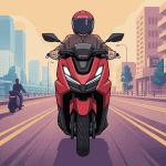 Honda Forza 125 vitesse max sur route urbaine et périurbaine