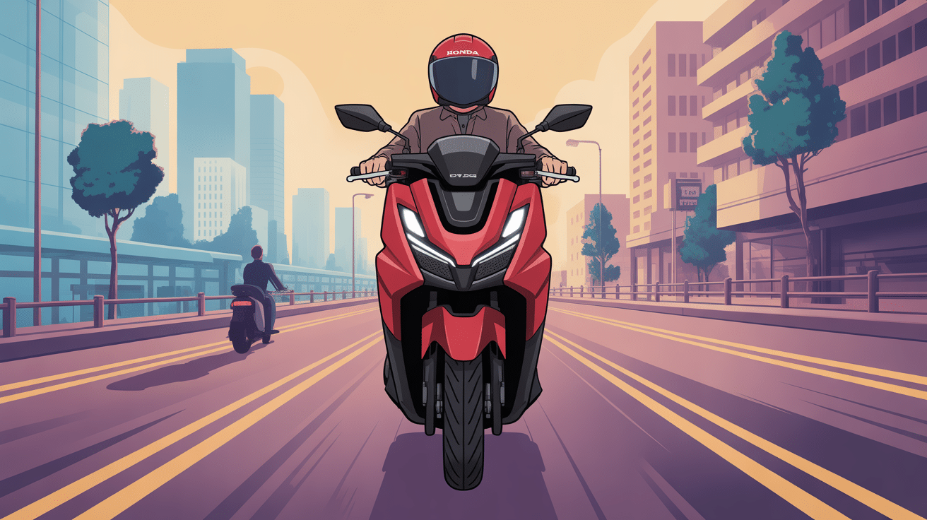 Honda Forza 125 vitesse max sur route urbaine et périurbaine