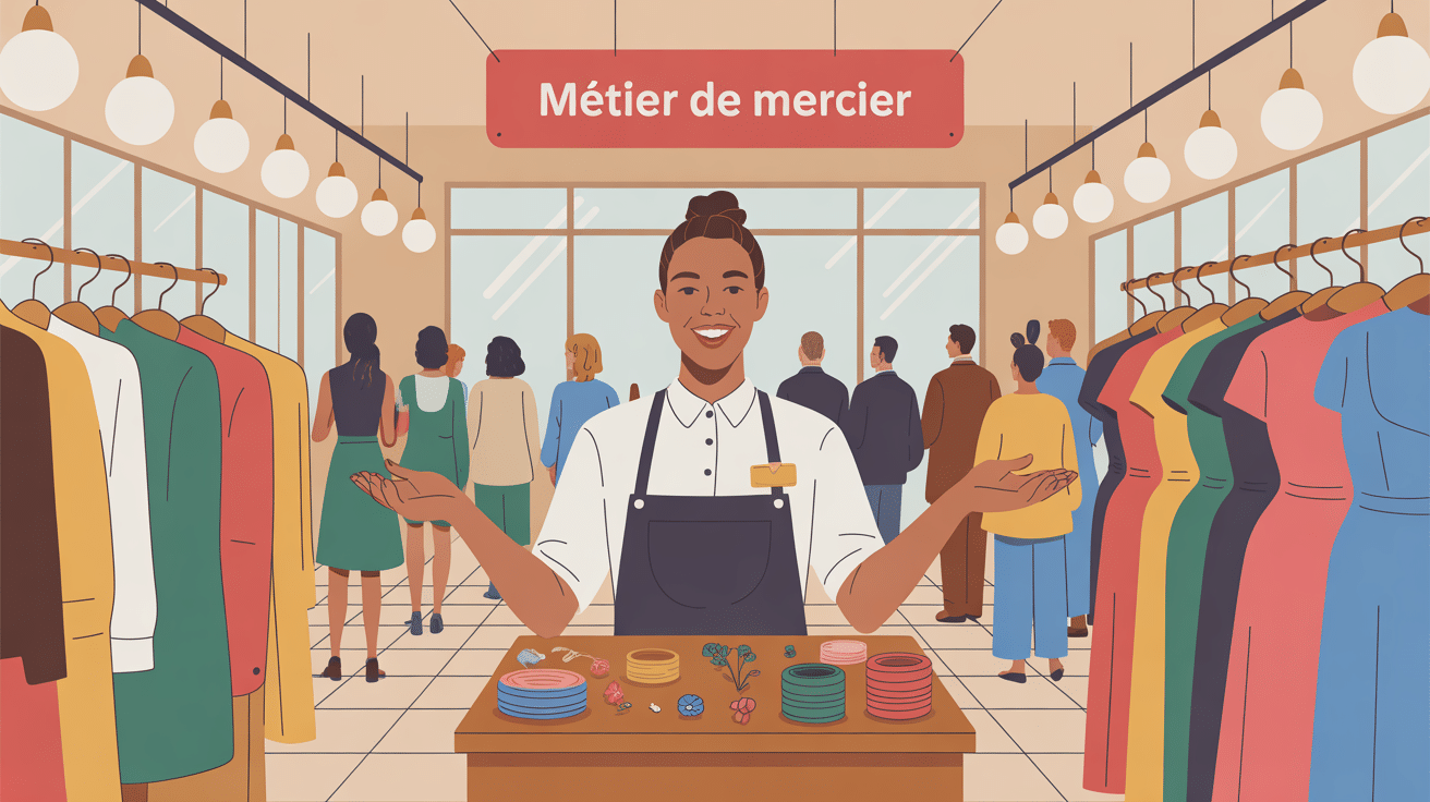 illustration métier mercier espace moderne