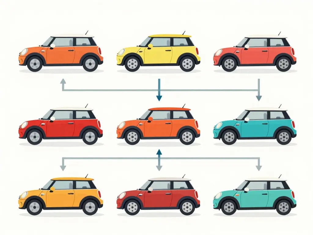 mini austin principaux modèles spécificités