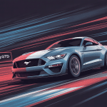 mustang gtd vue sportive et aérodynamique sur circuit