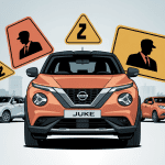 nissan juke modèle à éviter panneau d'alerte