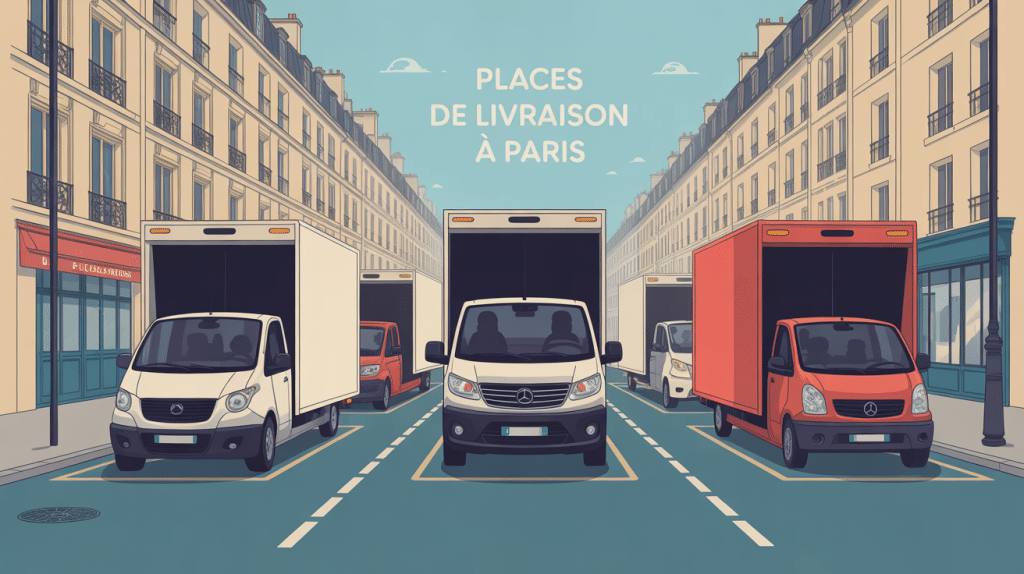 scène place livraison paris véhicules utilitaires