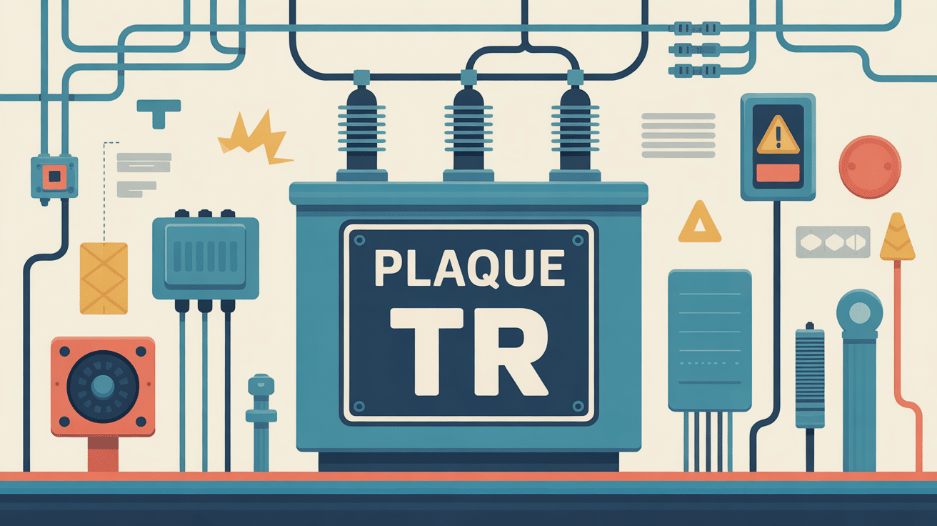 illustration d’une plaque tr sur transformateur dans un site industriel