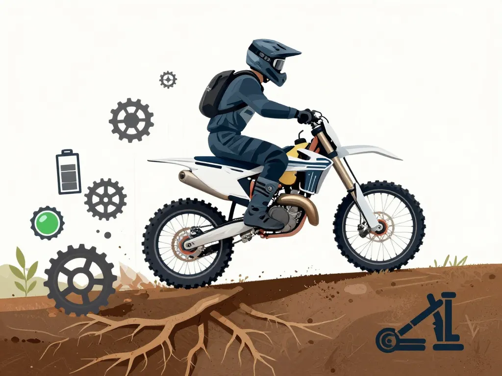 Image metafore couts cachés entretien cross electrique