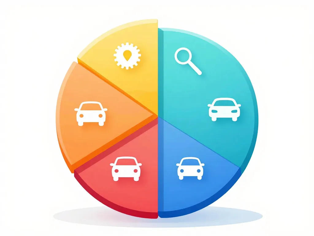 Prix d'un leasing voiture diagramme répartition coûts