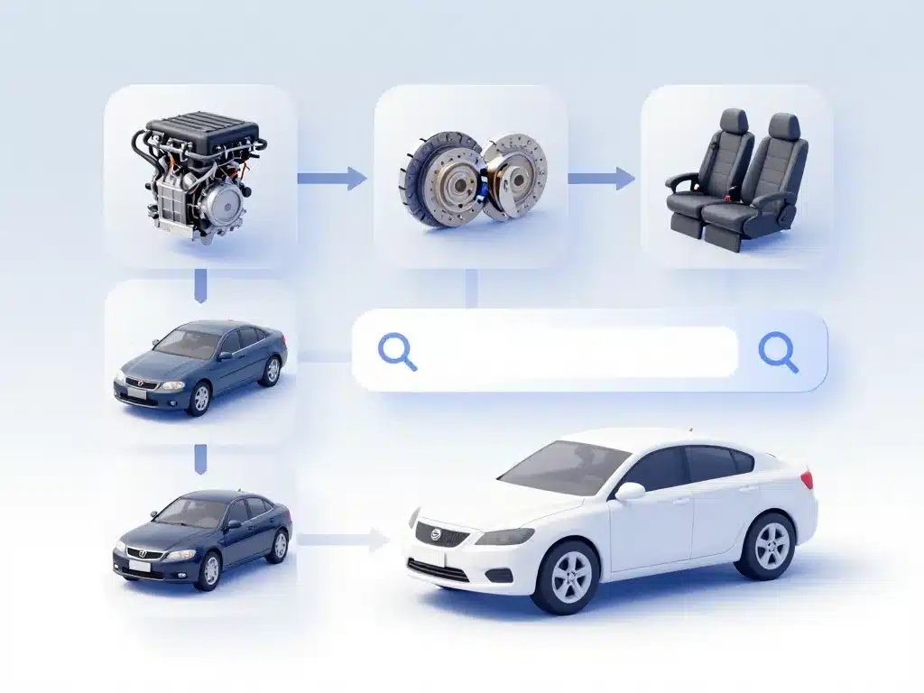 Diagramme processus Real OEM identification pièces BMW