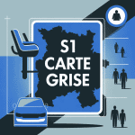 Illustration carte grise S1 avec siège et sécurité
